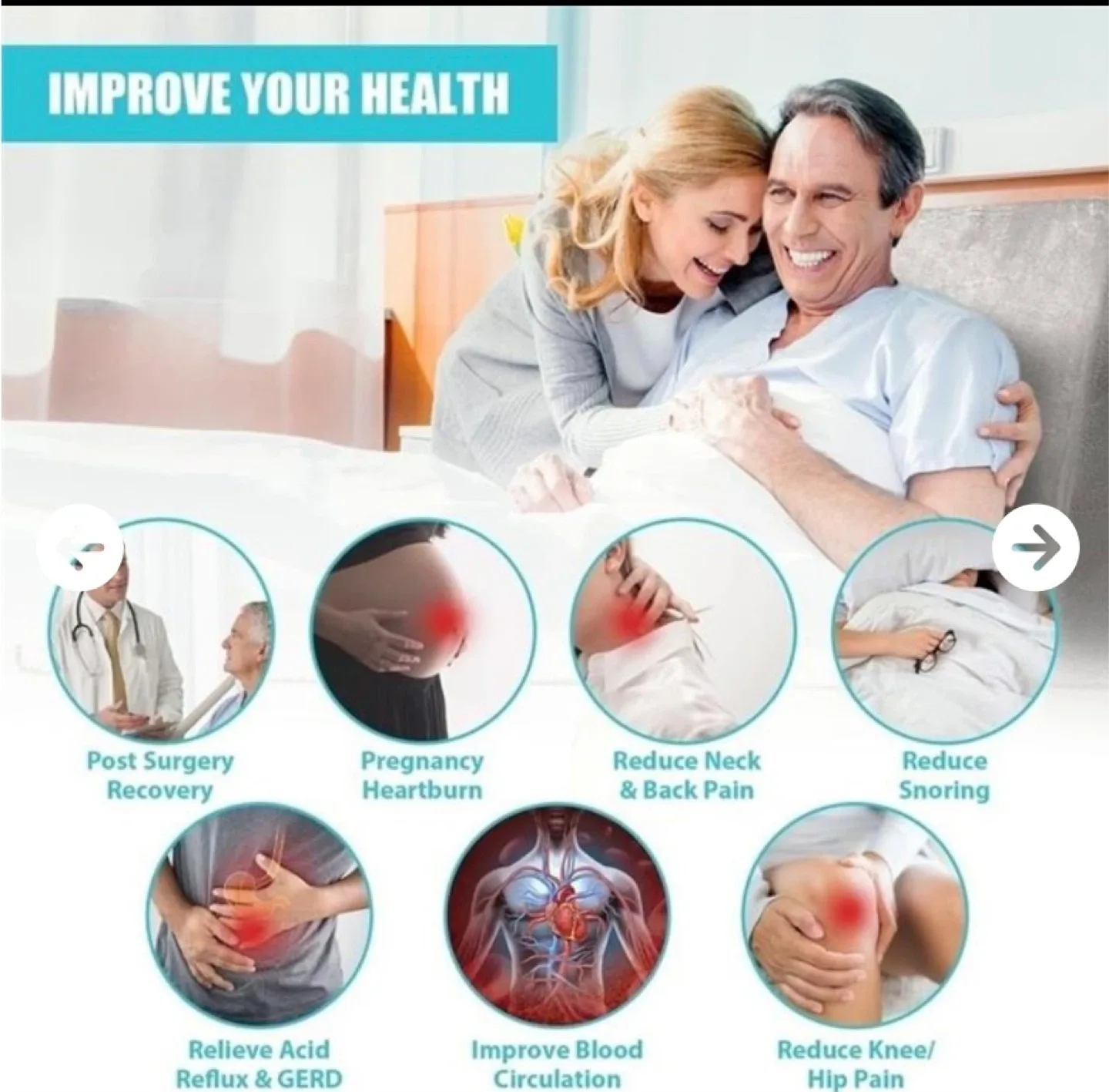 Orthopedic Bed Wedge Pillow 2 pack new in packaging image indicator(4)