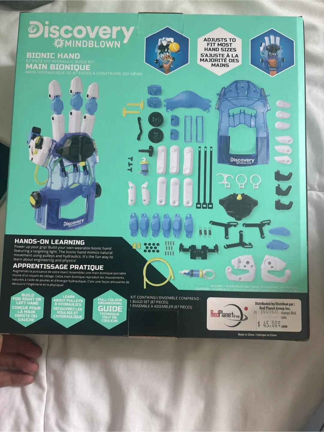 Discovery Mindblown Bionic Hand DIY Hydraulic Build Kit image indicator(2)
