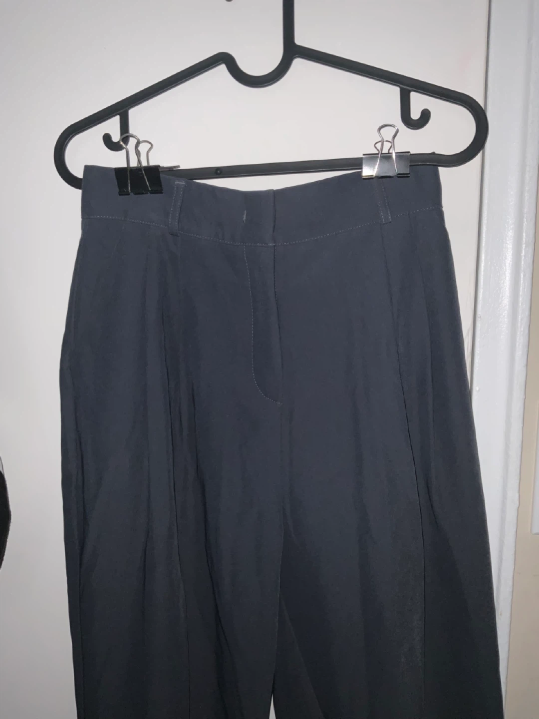 Medium waisted gray pleated tailored pants (Korean brand) - photo 2
