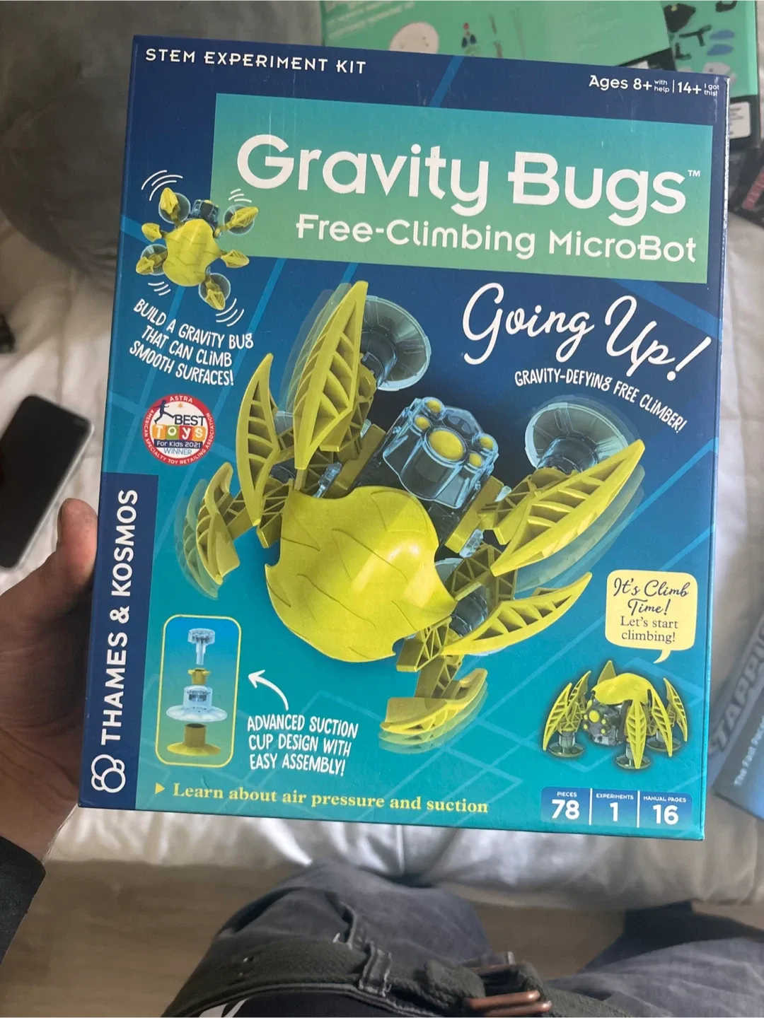 Gravity Bugs Free-Climbing MicroBot STEM Experiment Kit thumbnail