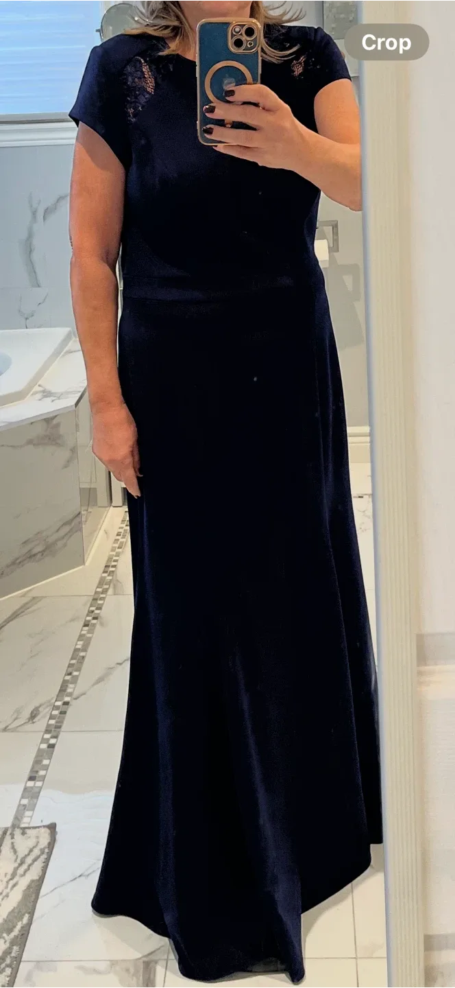 Navy Blue Gown - Size 14 image indicator(4)