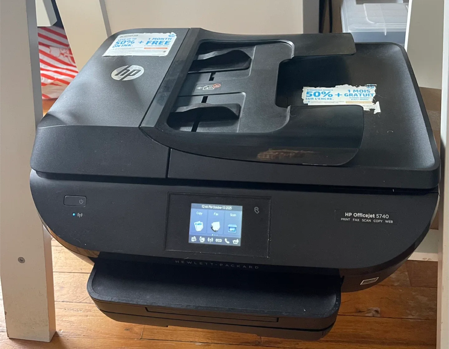 HP Officejet 5740 Printer - Print, Fax, Scan, Copy, Web image indicator(2)