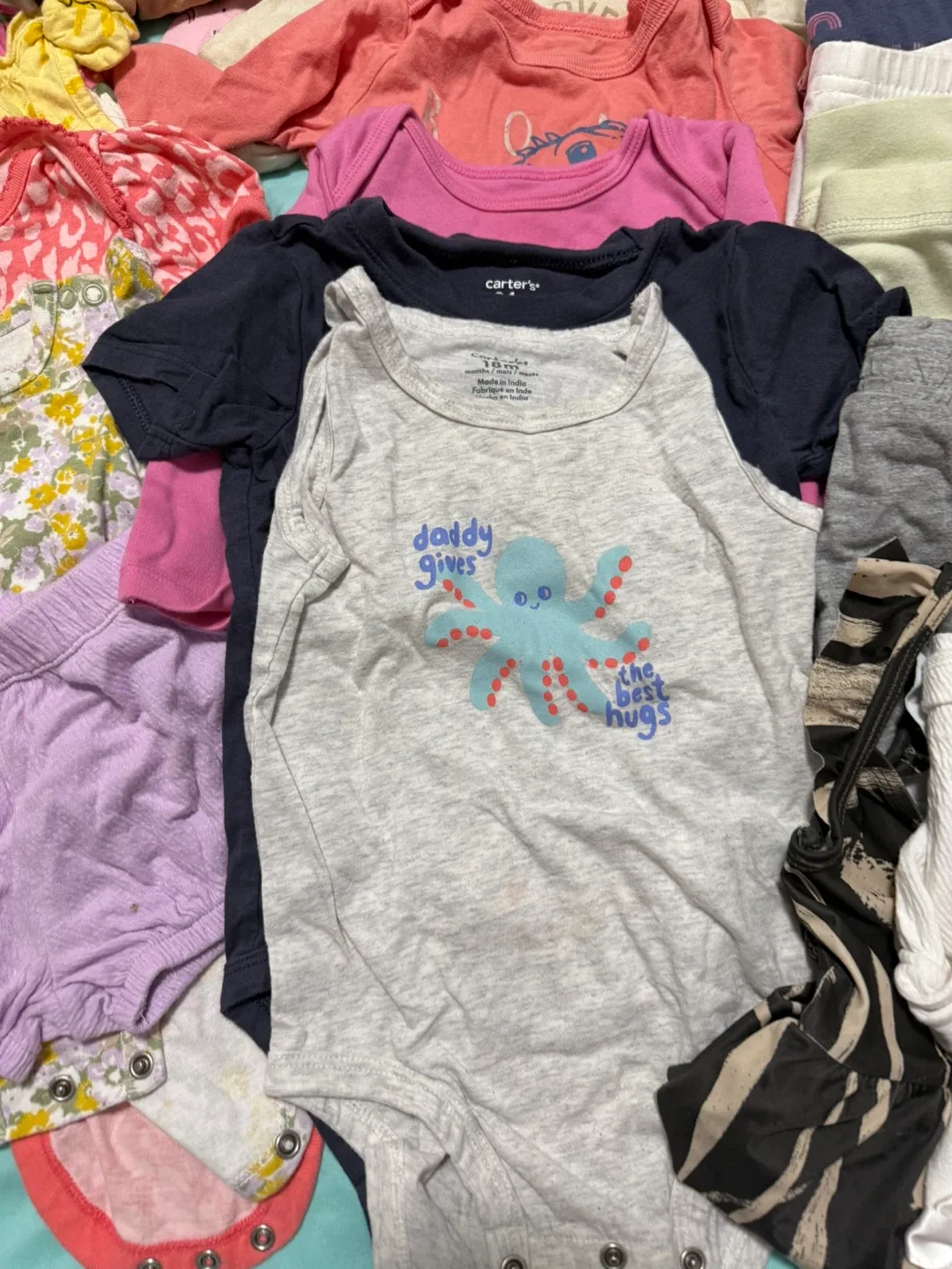 32 Pieces Mixed Baby Clothes Bundle - Carters, George, 6m-18m image indicator(6)