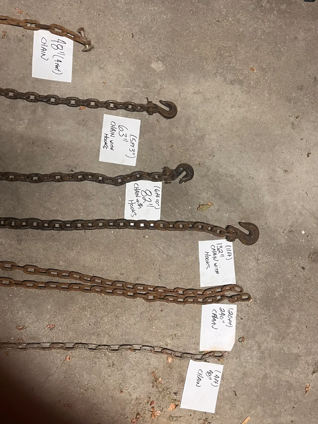 Tow Chains plus additional Chains. 6 chains one price image indicator(6)