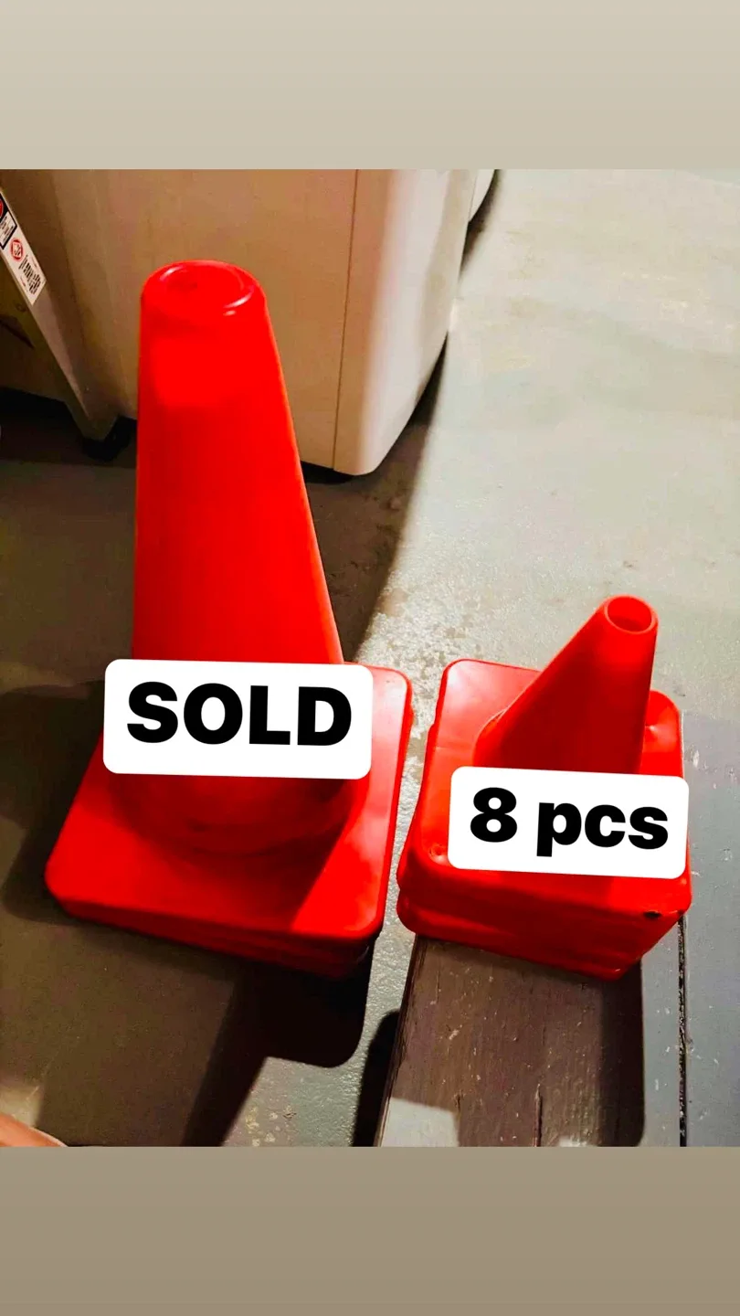 Red Traffic Cones - 8 Pieces thumbnail