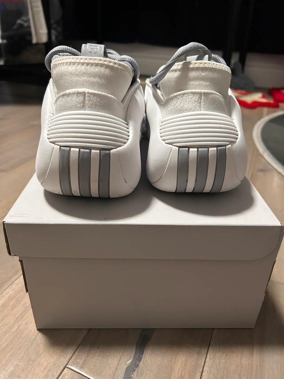 Adidas Vol 8 Basketball Shoes - White/Grey - photo 5