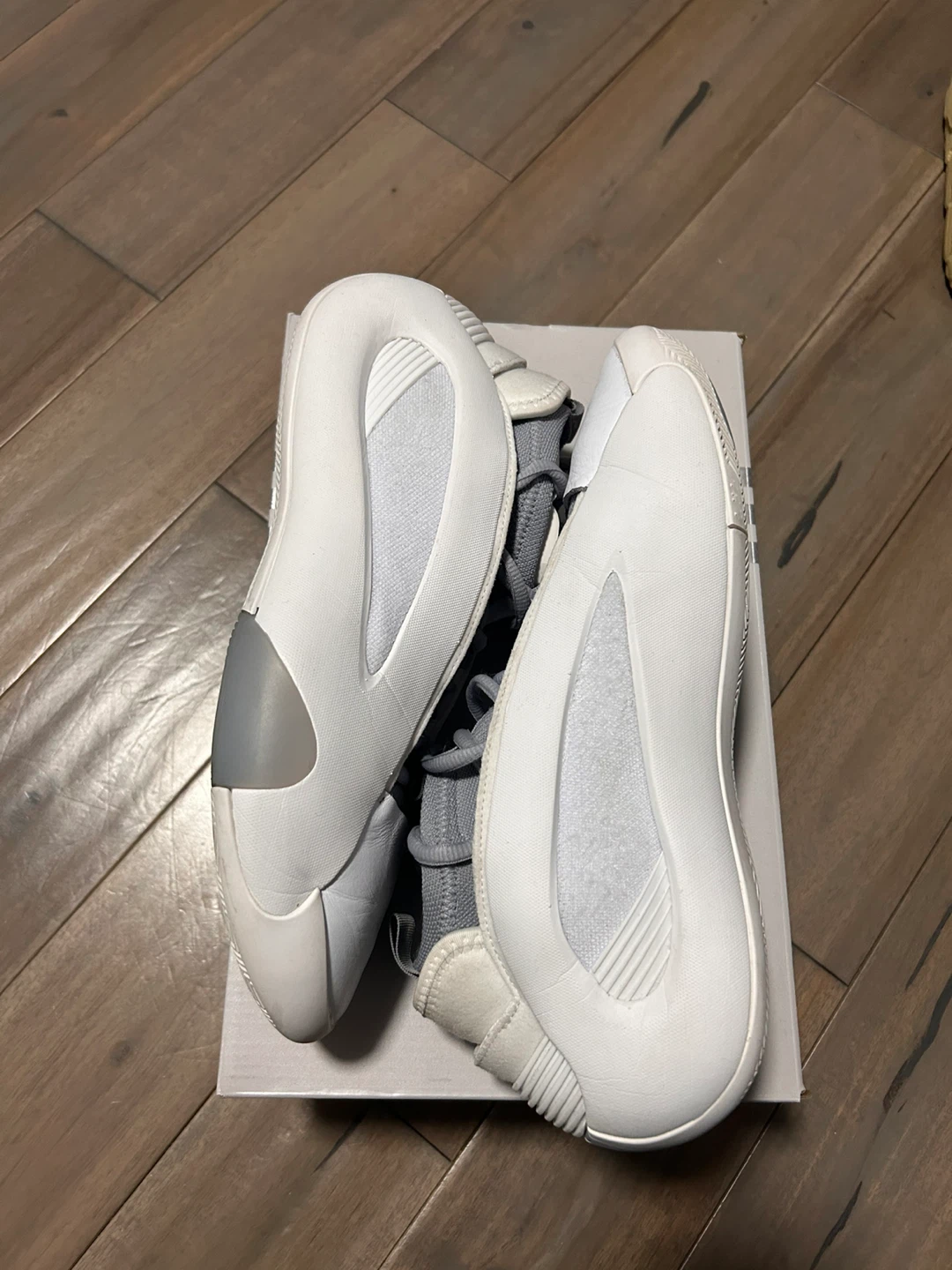 Adidas Vol 8 Basketball Shoes - White/Grey - photo 3
