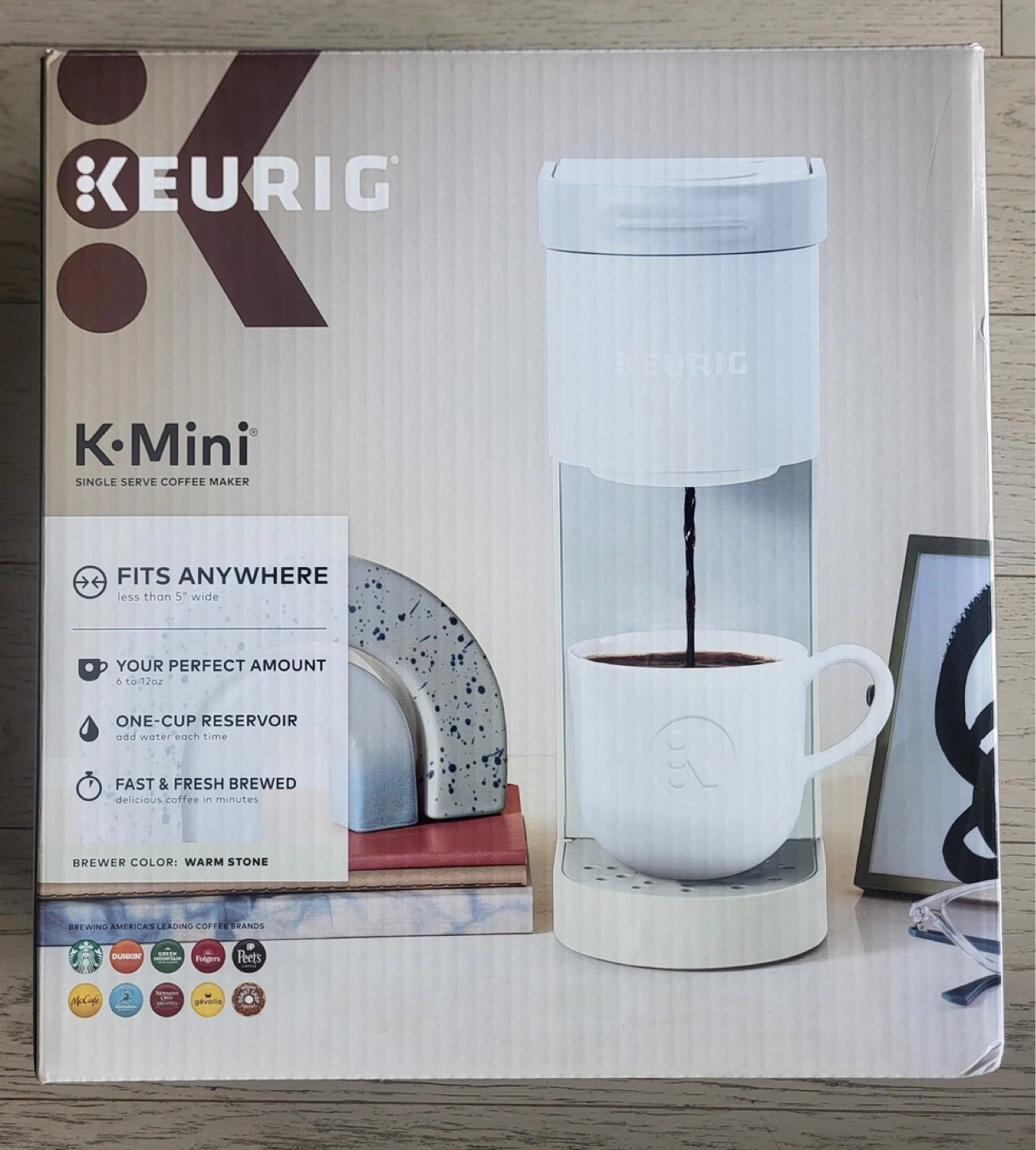 Keurig K-Mini Single Serve Coffee Maker - Warm Stone