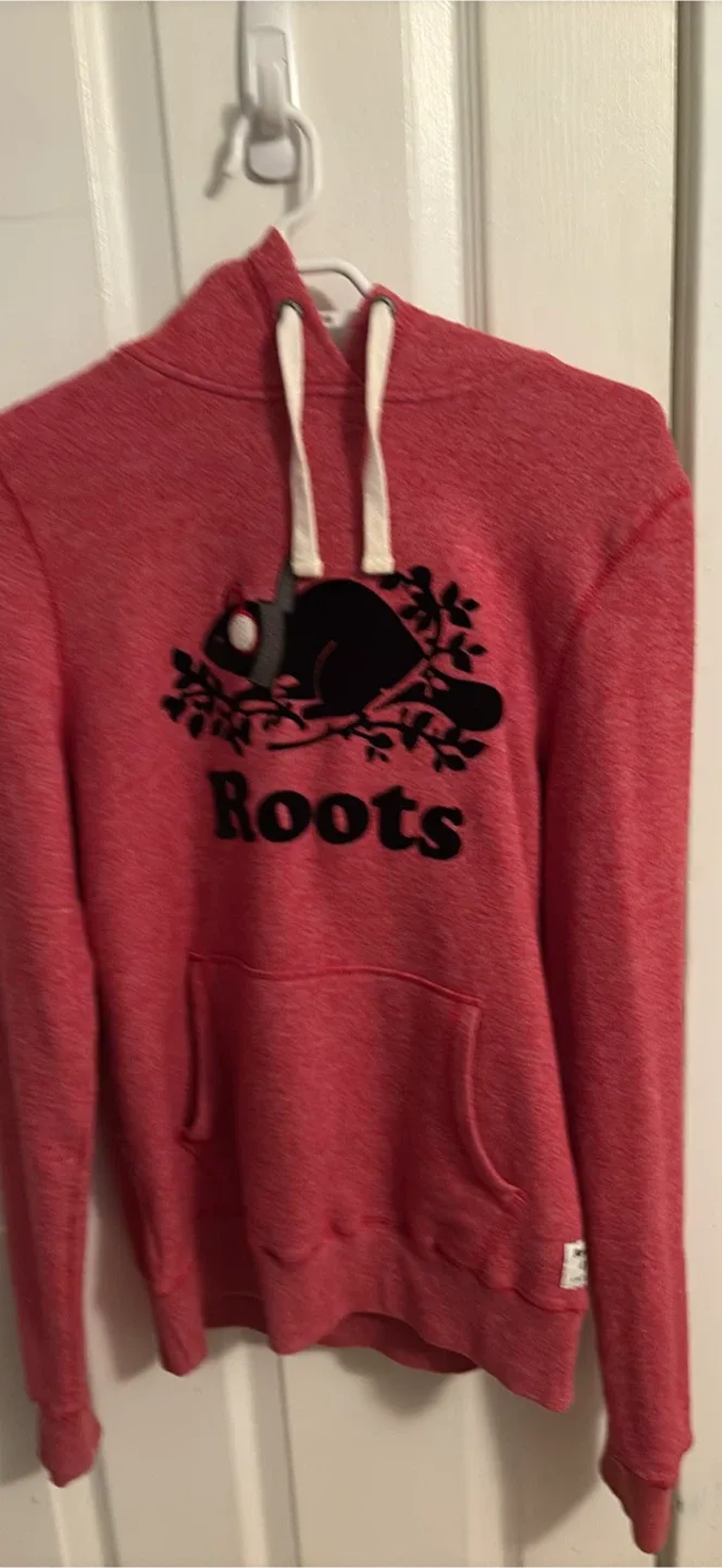 Roots Red Hoodie size small thumbnail
