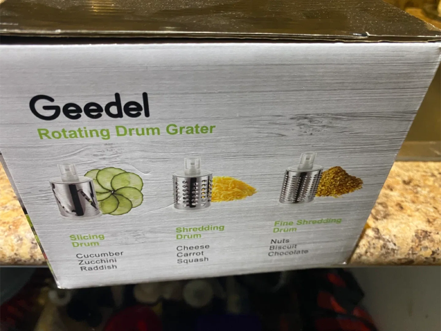 Geedel Rotating Drum Grater - New in Box! image indicator(2)