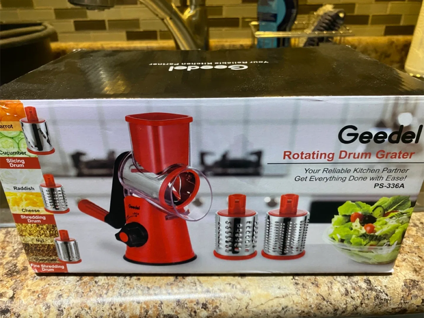 Geedel Rotating Drum Grater - New in Box! thumbnail