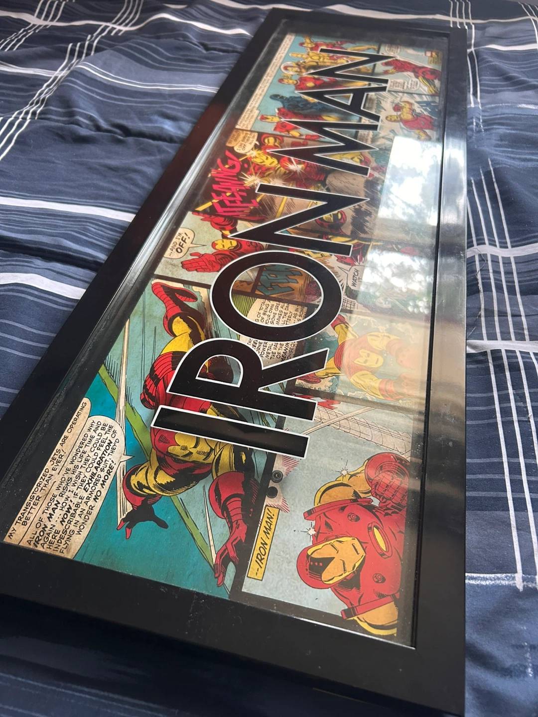 Framed Marvel Iron Man Comic Art - photo 2