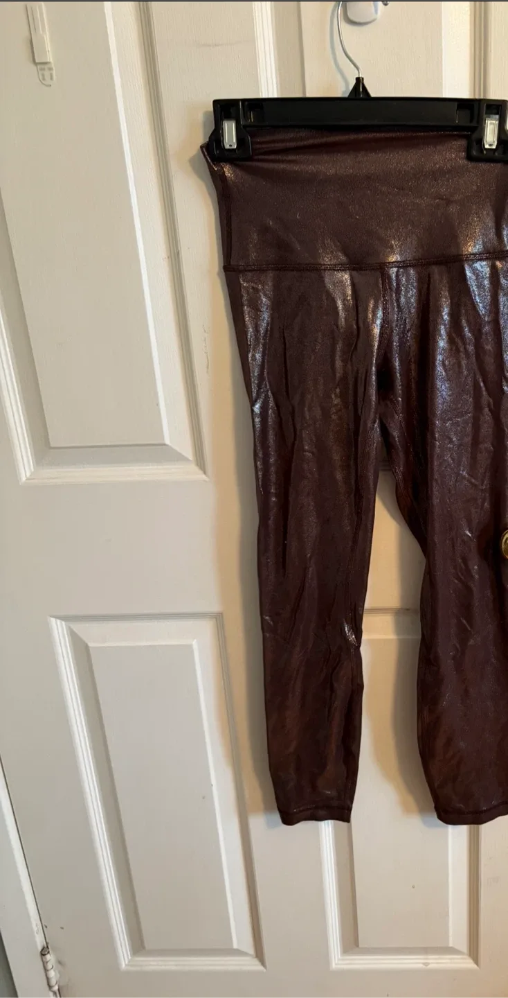 Lululemon Align Leggings, Size 4 tight 25 Brown foil thumbnail