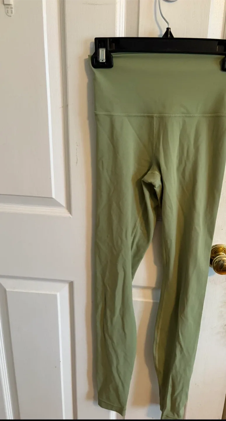 Lululemon Align Leggings, Green, Size 4 tight 28 thumbnail