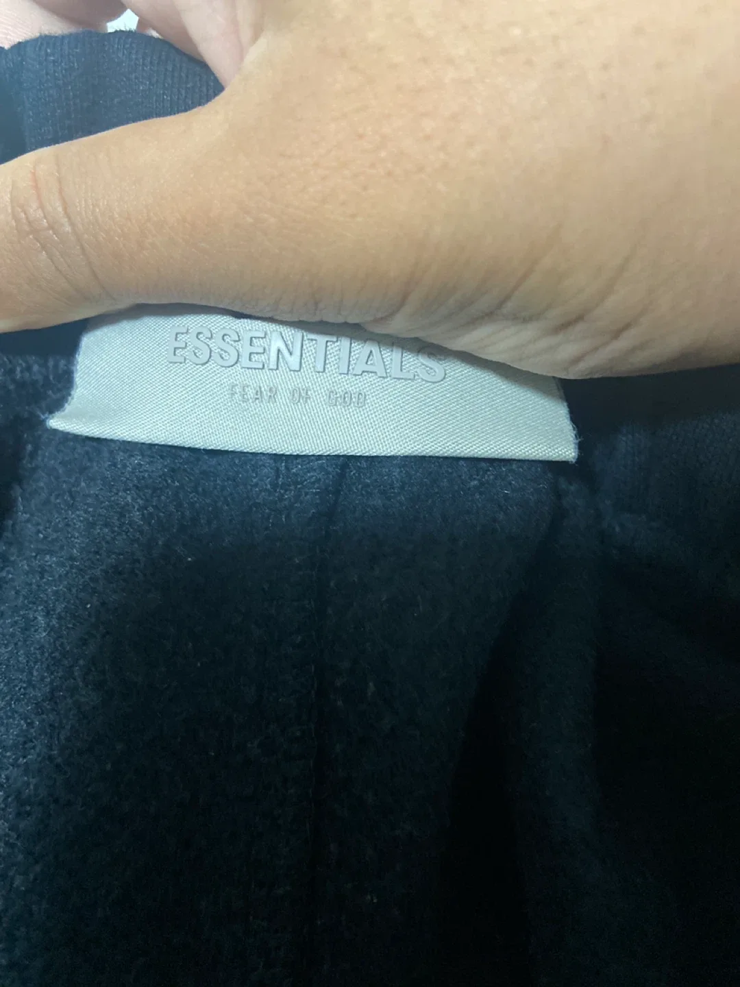 Essentials Fear of God Black pants uncuffed size S image indicator(4)