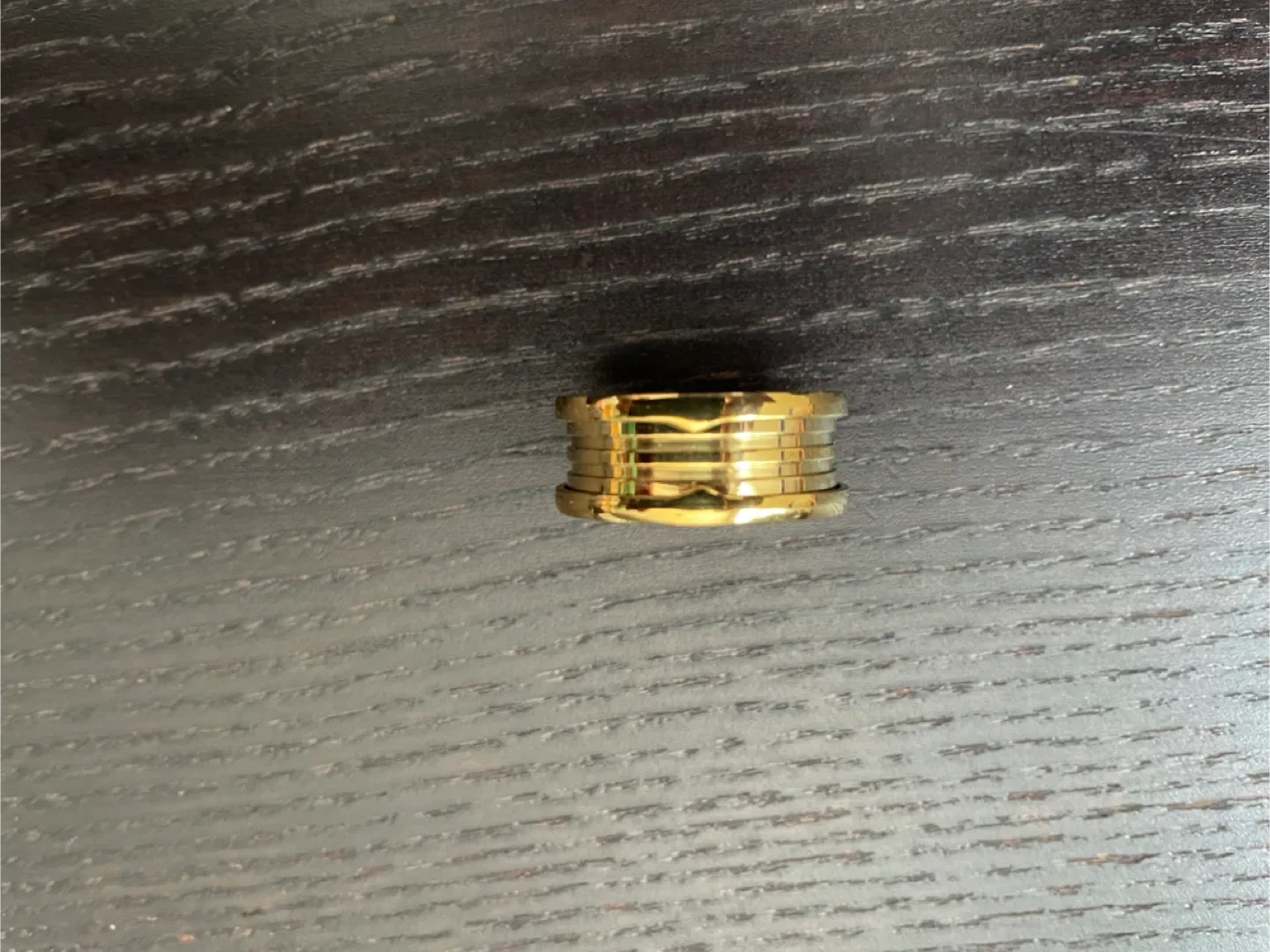 Bulgari B. 8” Silver Gold plated Ring image indicator(3)