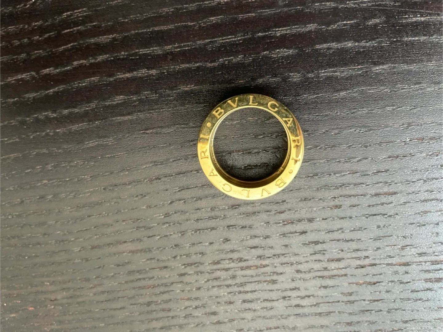 Bulgari B. 8” Silver Gold plated Ring image indicator(2)