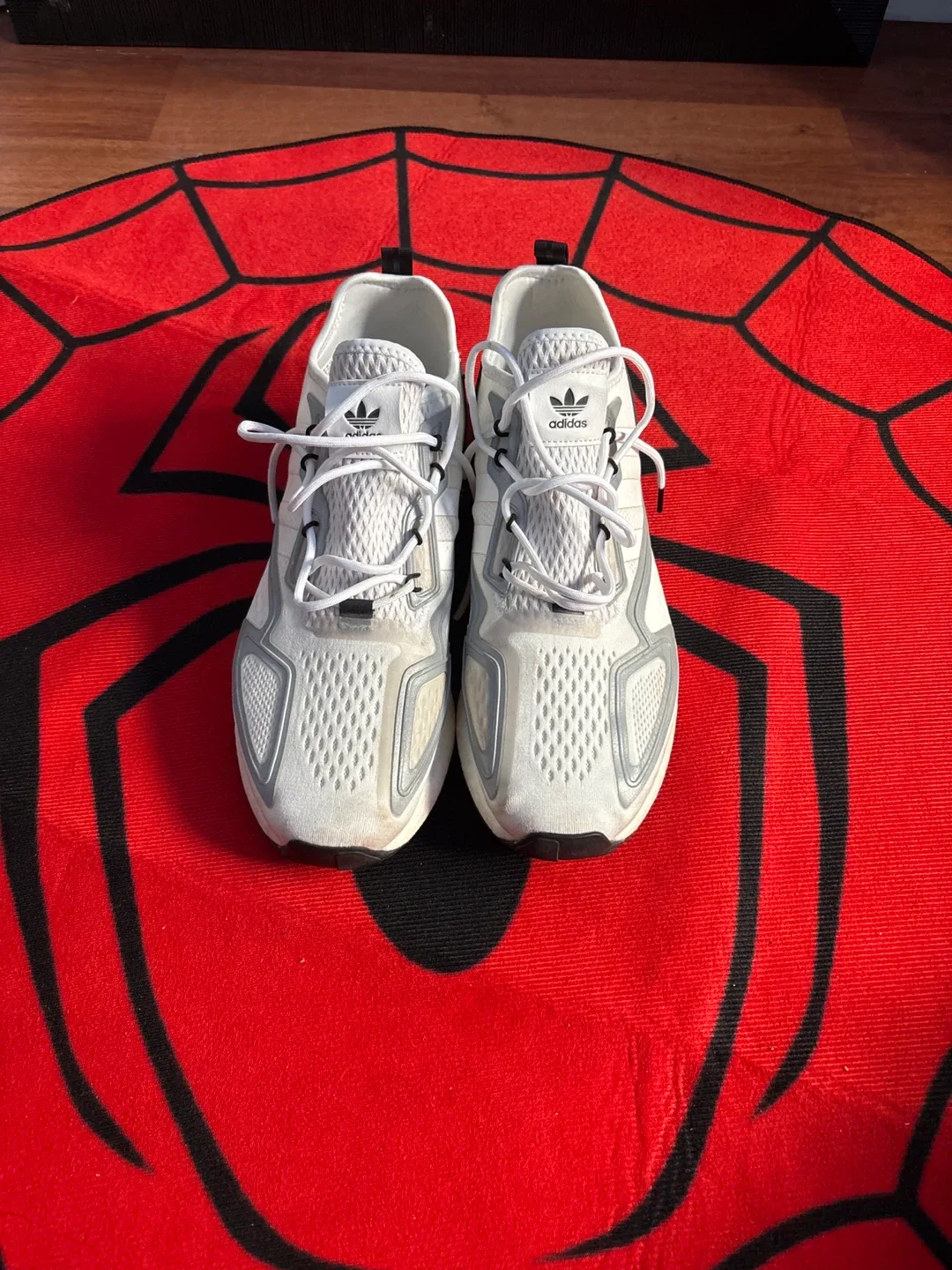 Adidas ZX 2K Boost White Sneakers Size 12 image indicator(2)