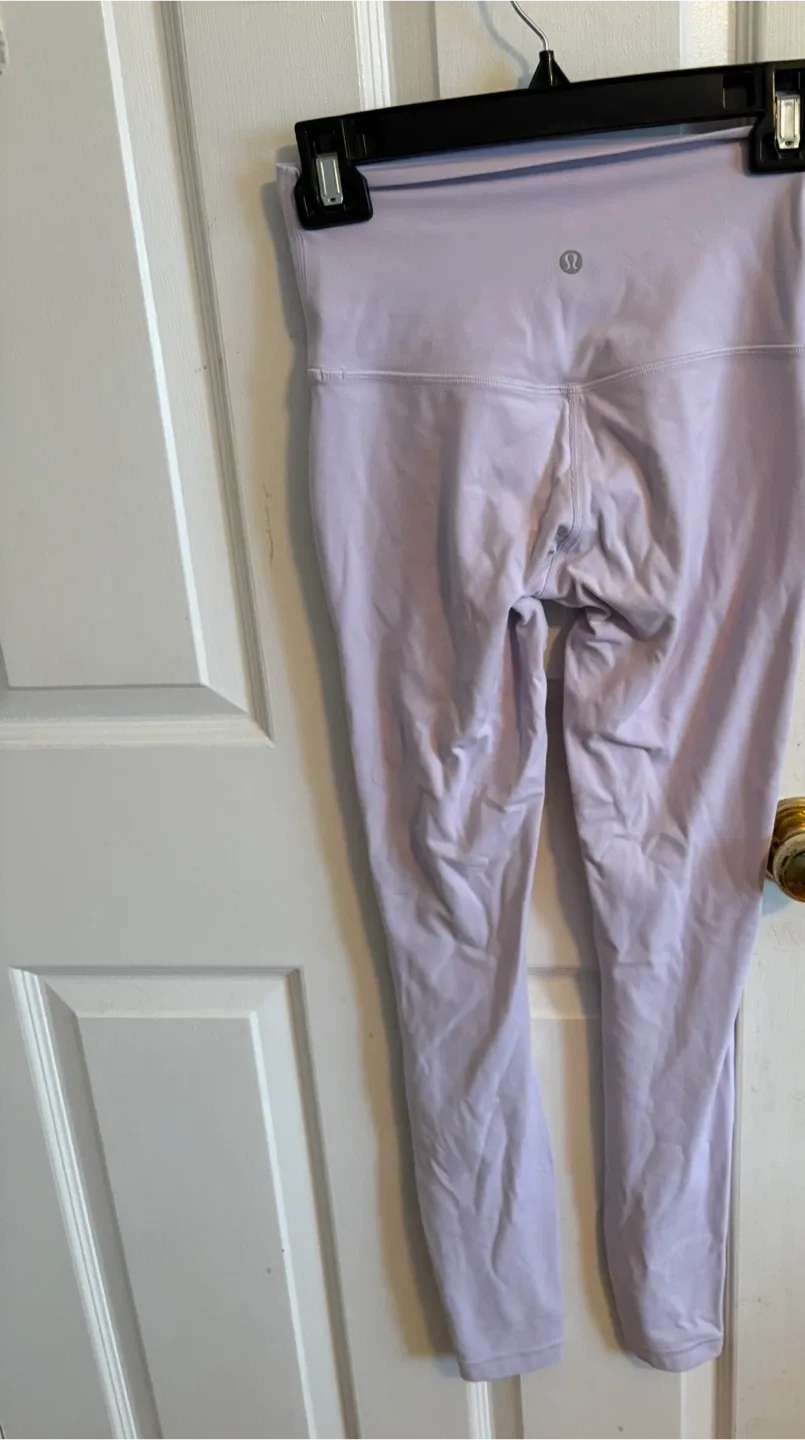 Lululemon Align Leggings Size 4 Lilac tight 28 double llined image indicator(2)