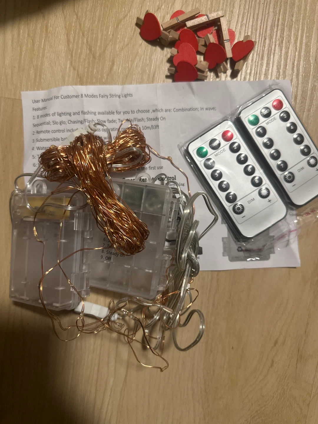 8 Modes Fairy String Lights with Remote