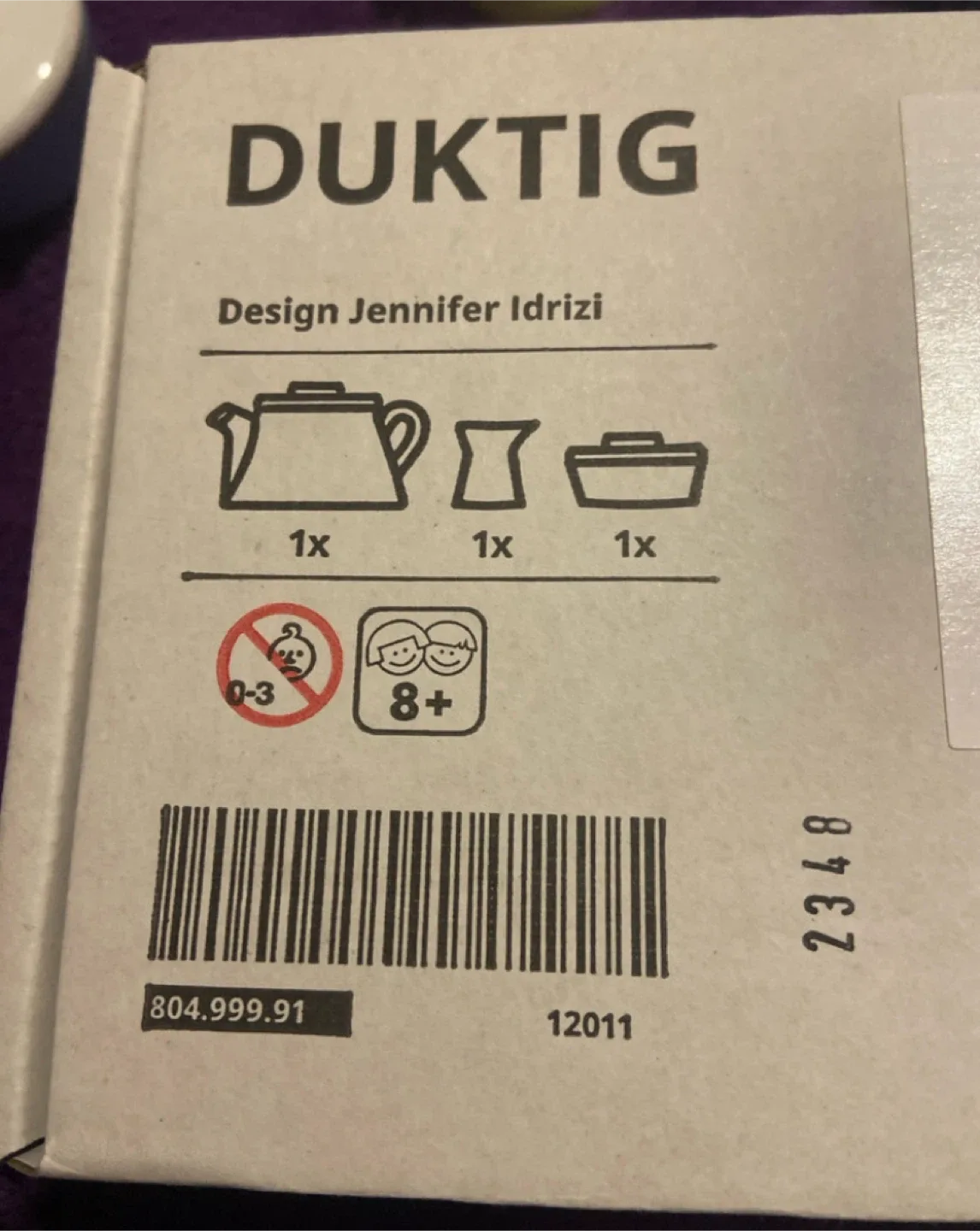 BN Ikea DUKTIG 3-piece tea playset, mixed colours image indicator(4)