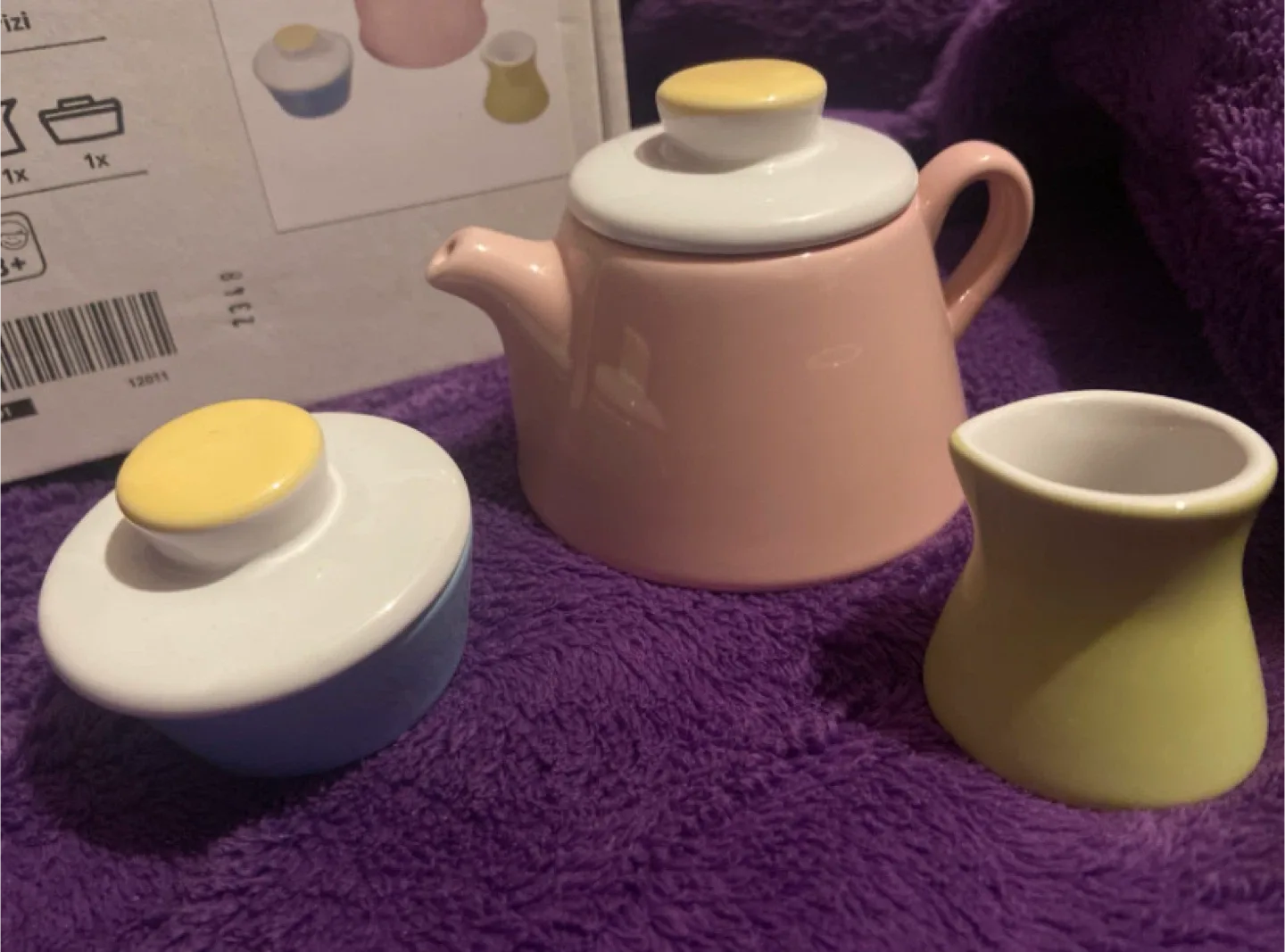 BN Ikea DUKTIG 3-piece tea playset, mixed colours image indicator(3)