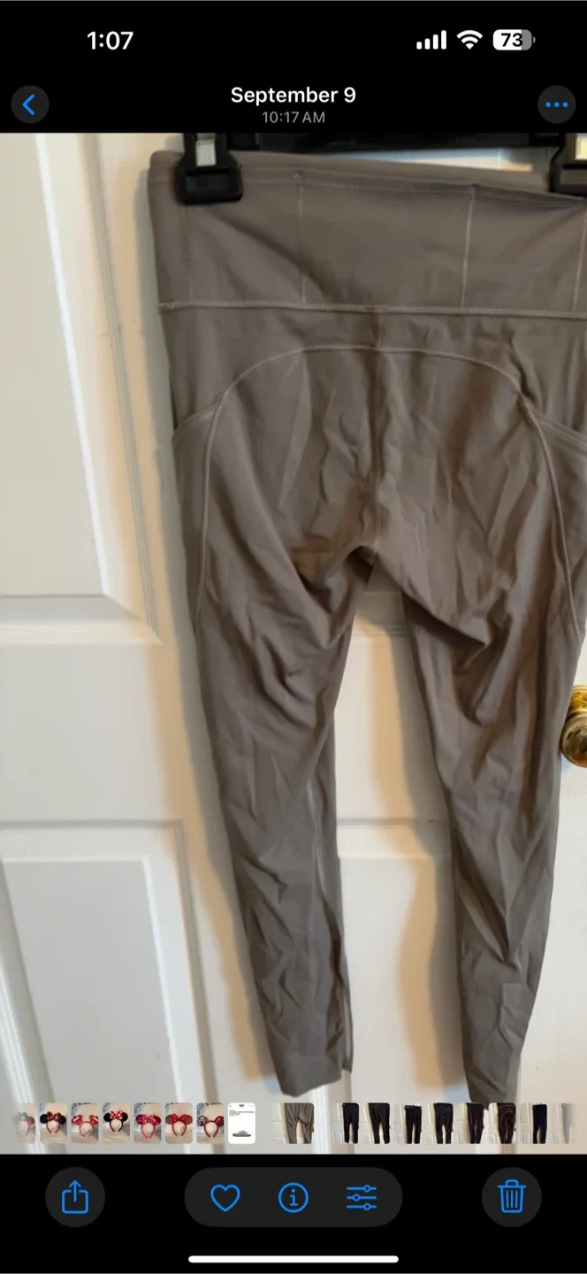 Lululemon Align Leggings Size 6 tight 25 pocket leggings nomad image indicator(2)