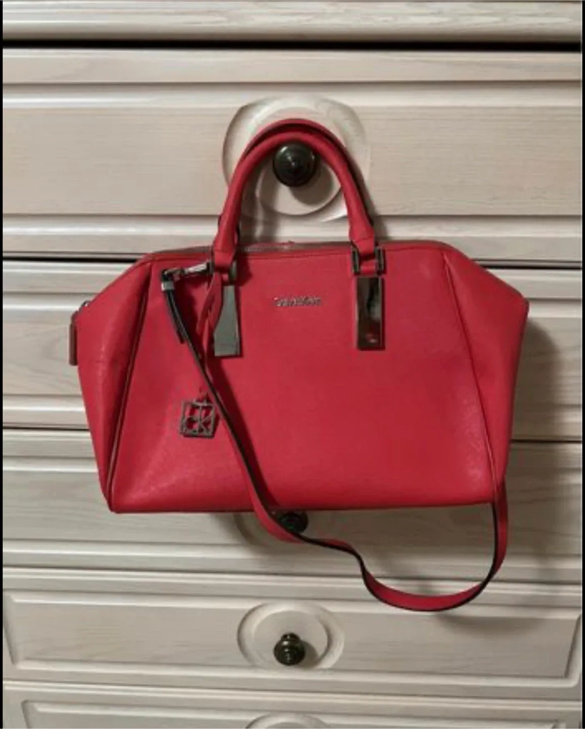 Calvin Klein Red Satchel image indicator(2)