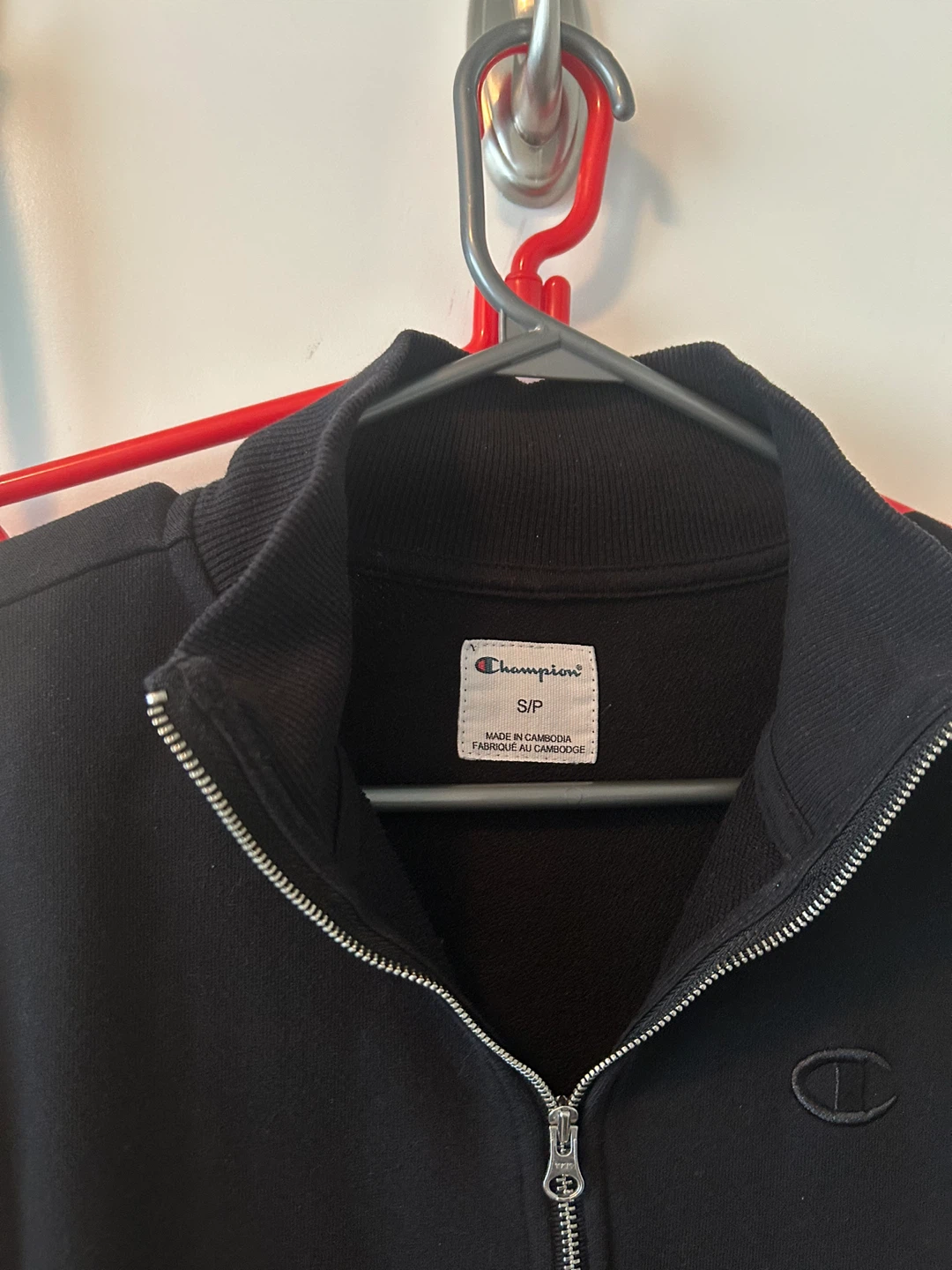 Champion Black Half-Zip Pullover - Size S - photo 2