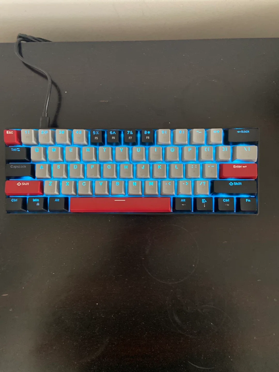 MageGee AR61 Mechanical Keyboard - Red/Grey image indicator(4)