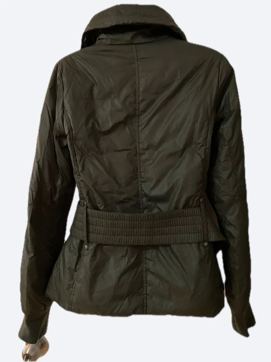 Sisley Olive Green Belted Puffer Jacket S image indicator(2)