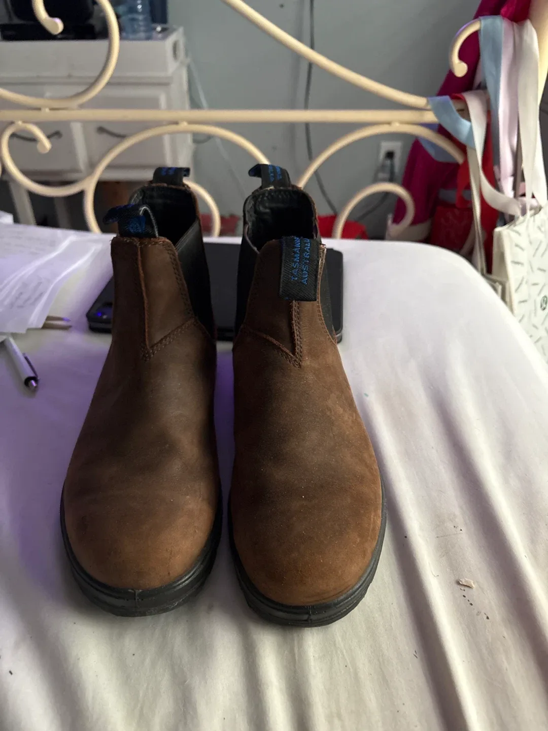 Blundstone Brown Leather Chelsea Boots size 5 Sherpa insoles thumbnail