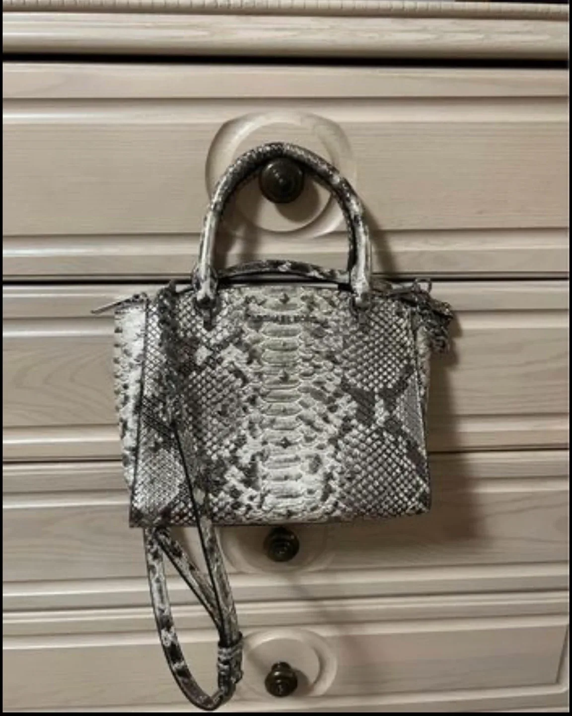 Michael Kors Snakeskin Leather Handbag image indicator(2)