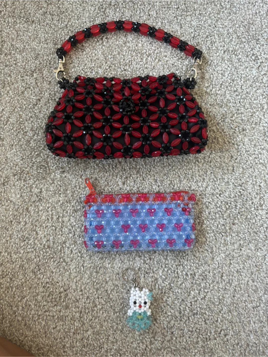 Handmade Beaded Purse & Coin Purse