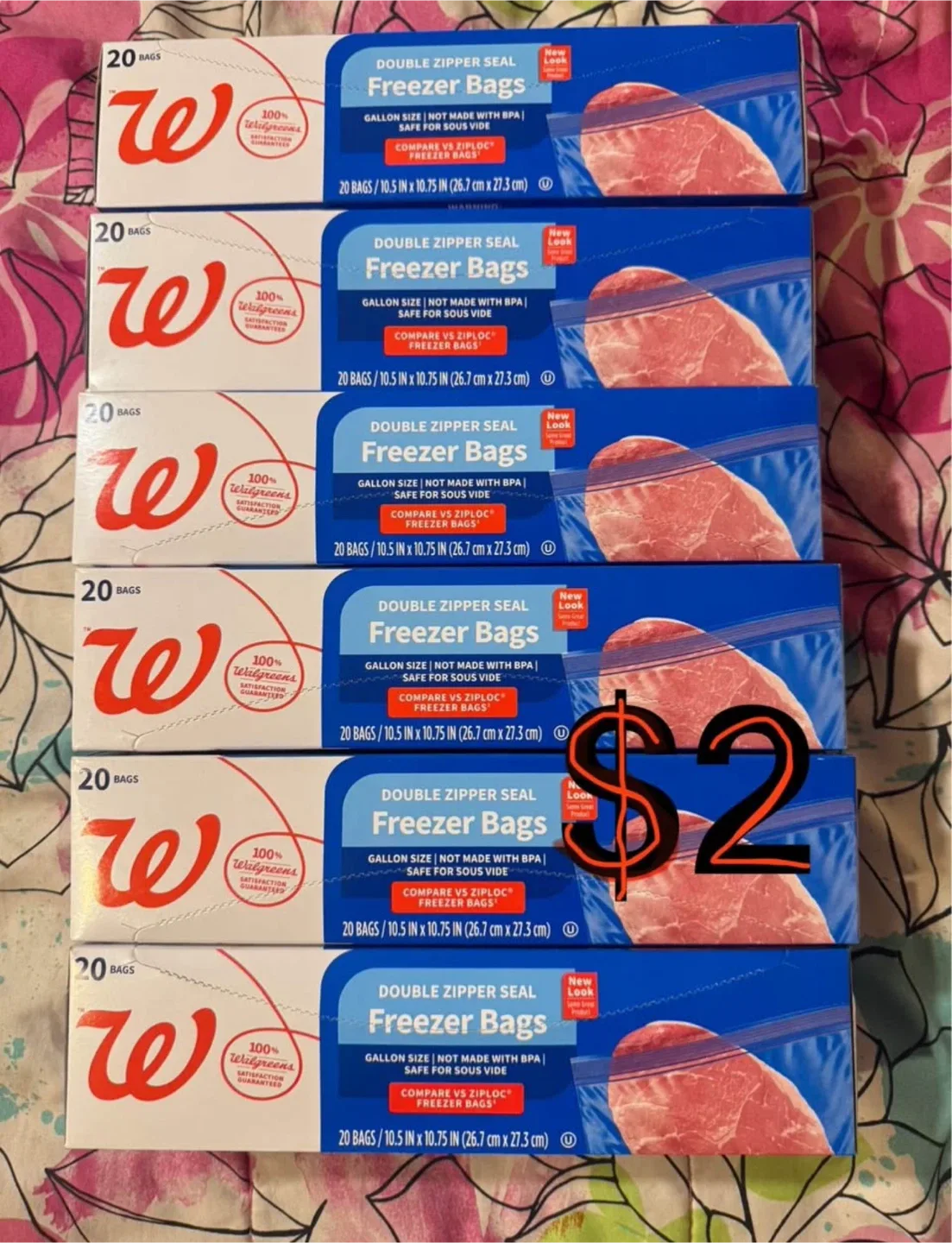 Walgreens Freezer Bags - Gallon Size, 20 Bags thumbnail