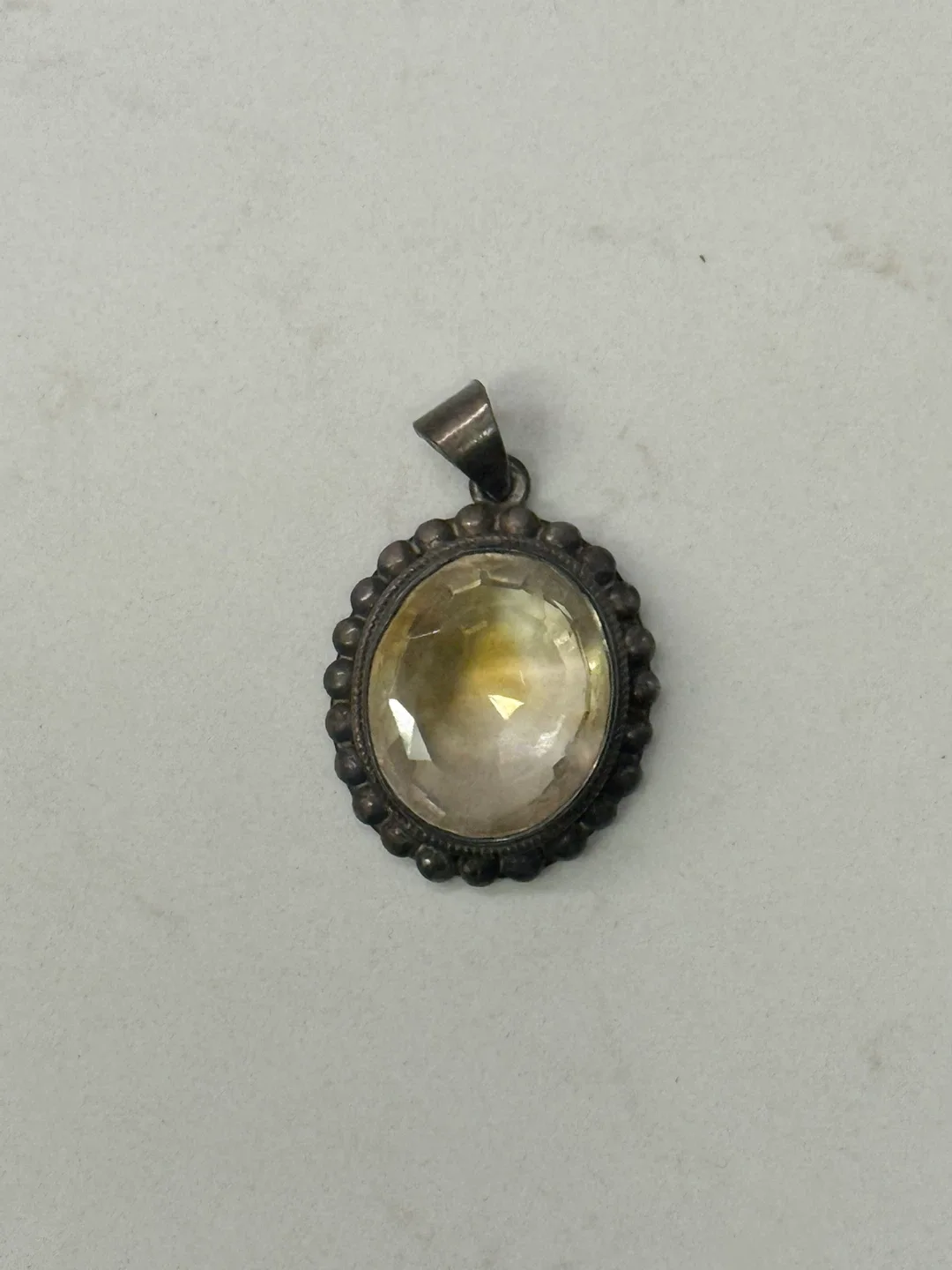 Handmade Yellow Gemstone Pendant thumbnail