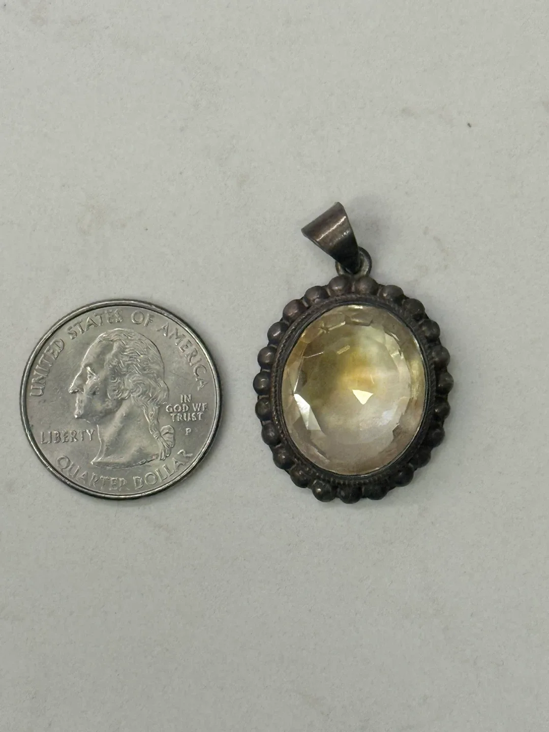 Handmade Yellow Gemstone Pendant image indicator(2)