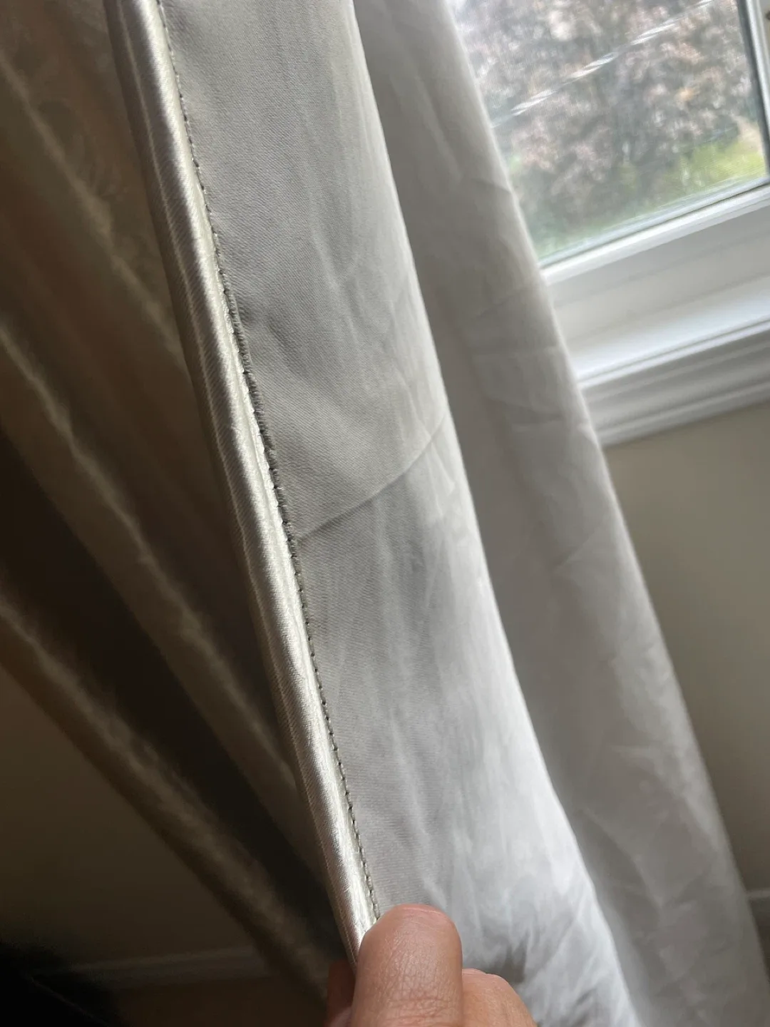 Champagne Gold Patterned Curtains image indicator(4)