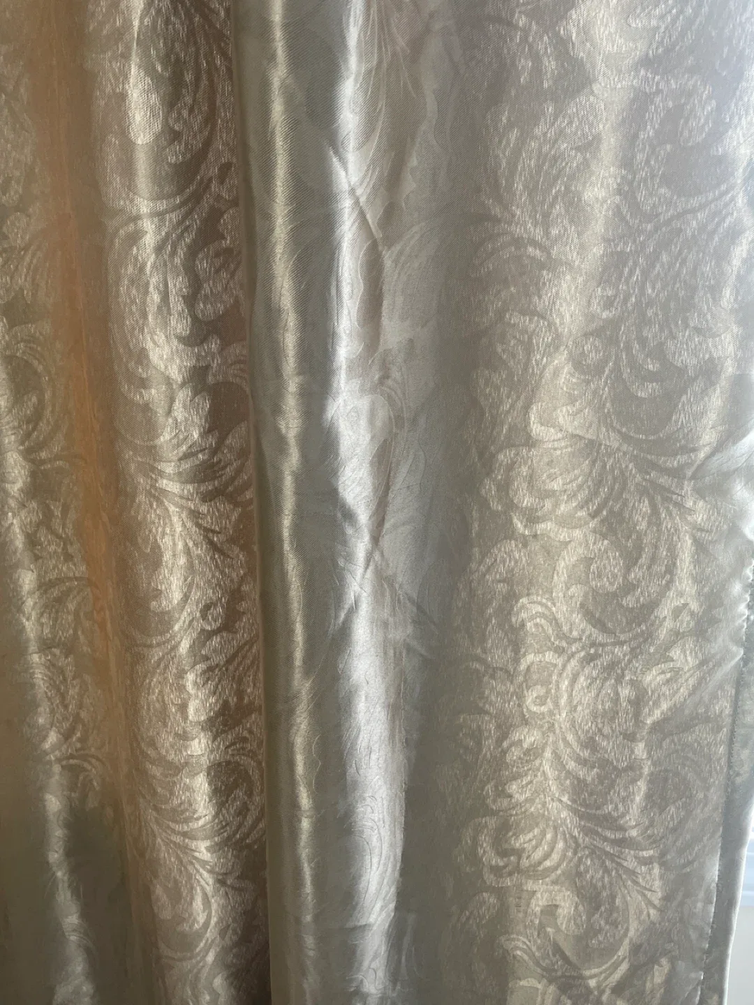 Champagne Gold Patterned Curtains image indicator(3)