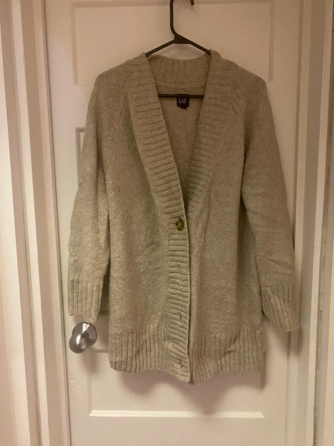GAP Knit Cardigan - Beige thumbnail