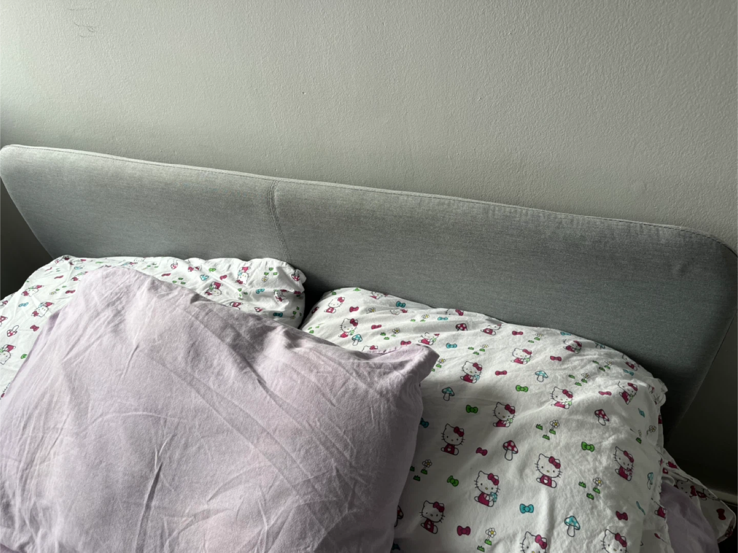 IKEA SLATTUM Upholstered Bed Frame - Gray - photo 2