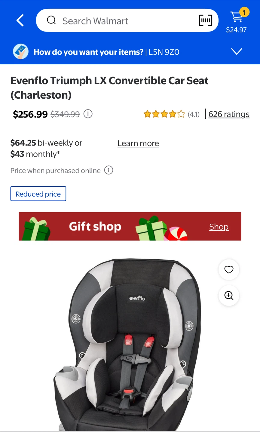 Evenflo Triumph LX Convertible Car Seat - photo 5