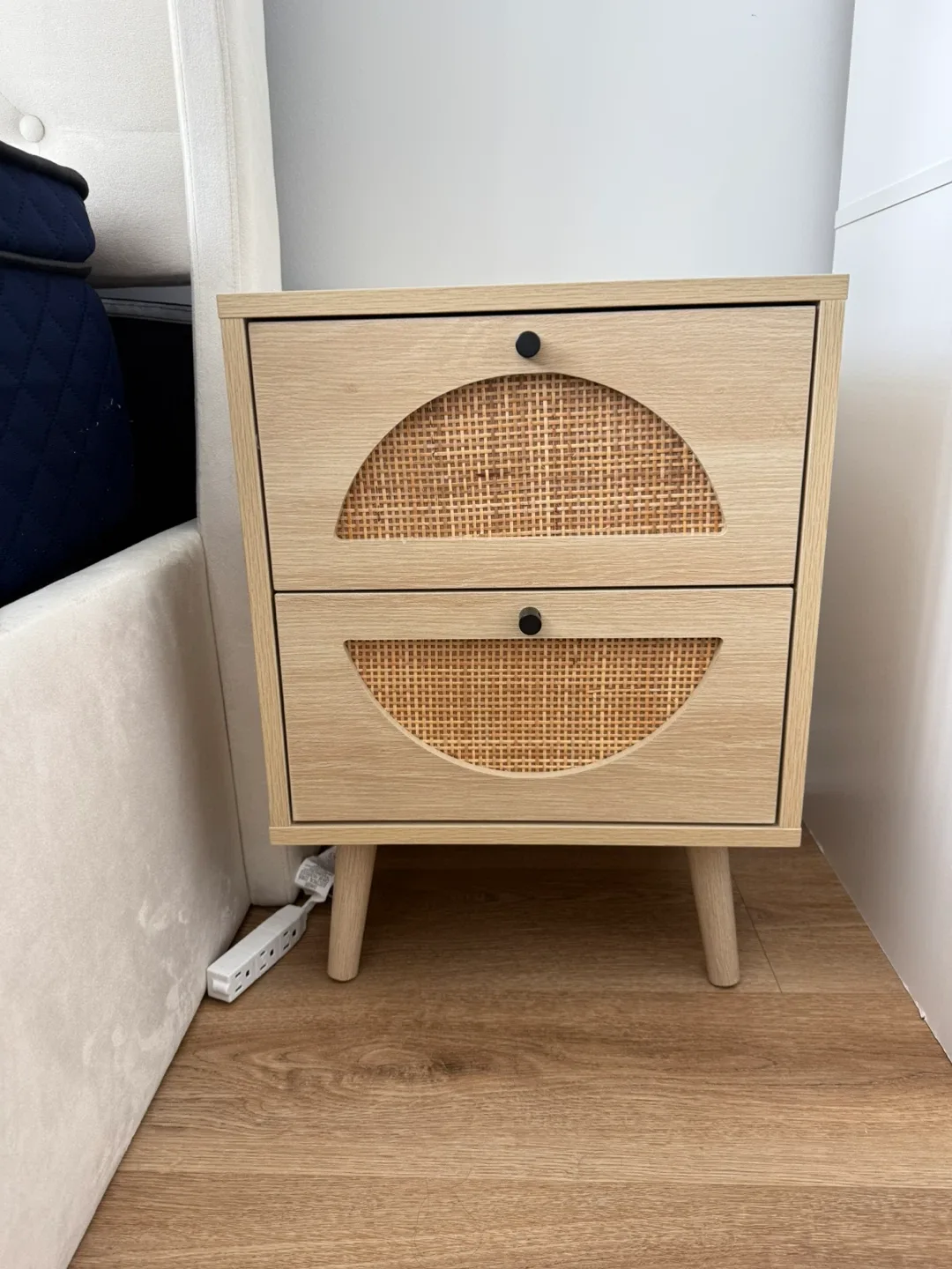 Rattan Nightstand with Two Drawers - Set of 2 image indicator(4)