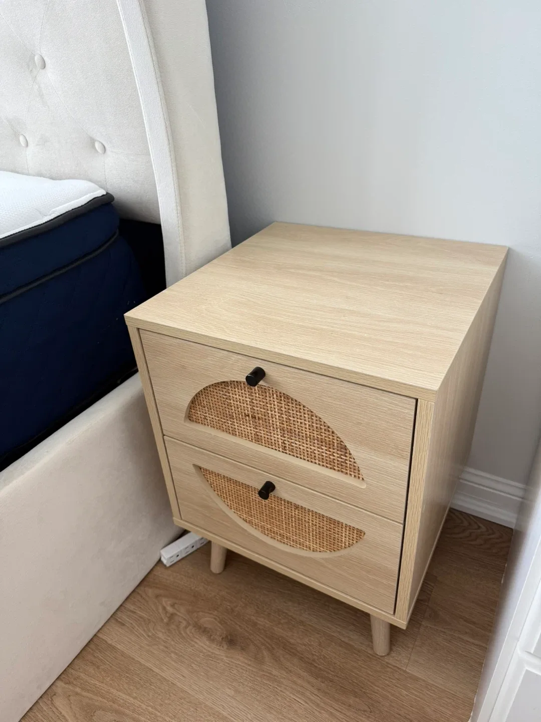 Rattan Nightstand with Two Drawers - Set of 2 image indicator(3)