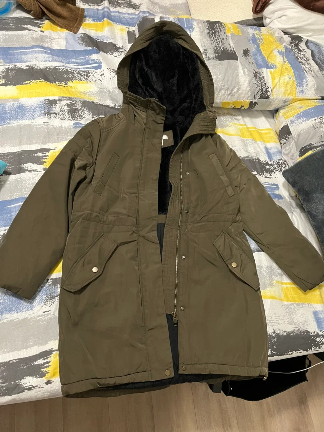 H&M Olive Green Winter Parka
