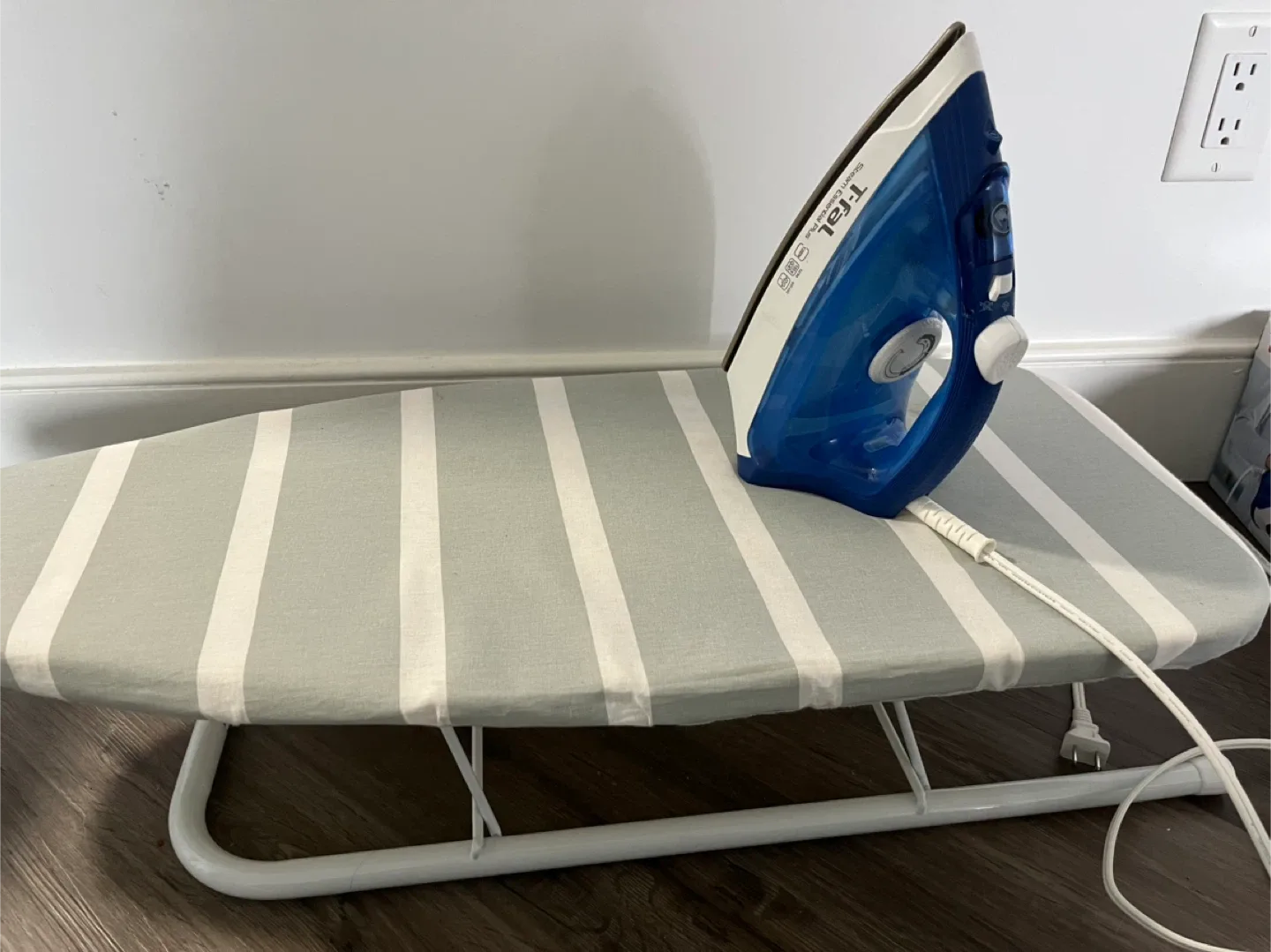 T-fal Steam Essential Plus Iron with IKEA Tabletop Ironing Board