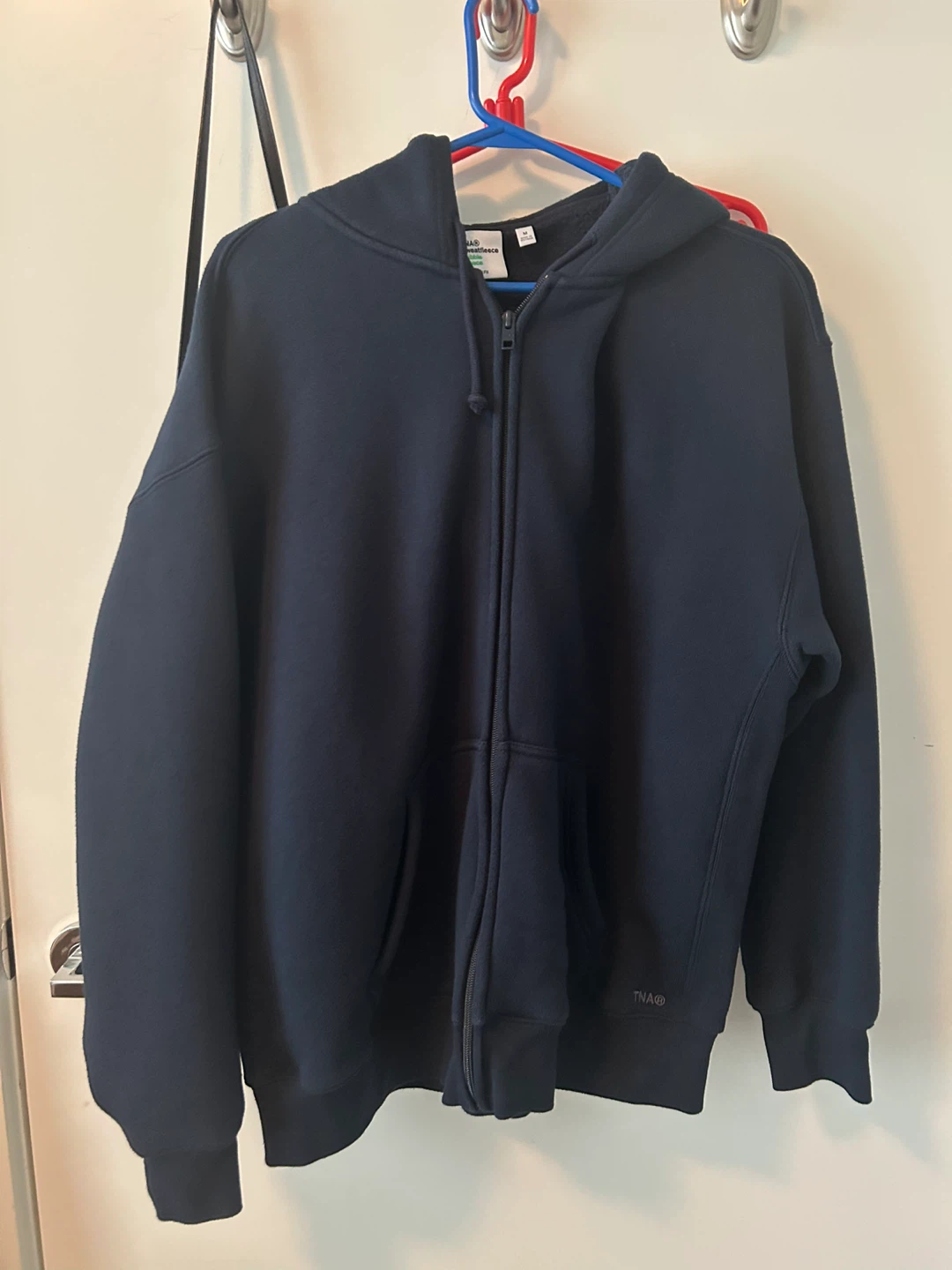 Aritzia TNA Sweatfleece Bubble Fleece Zip Hoodie - M