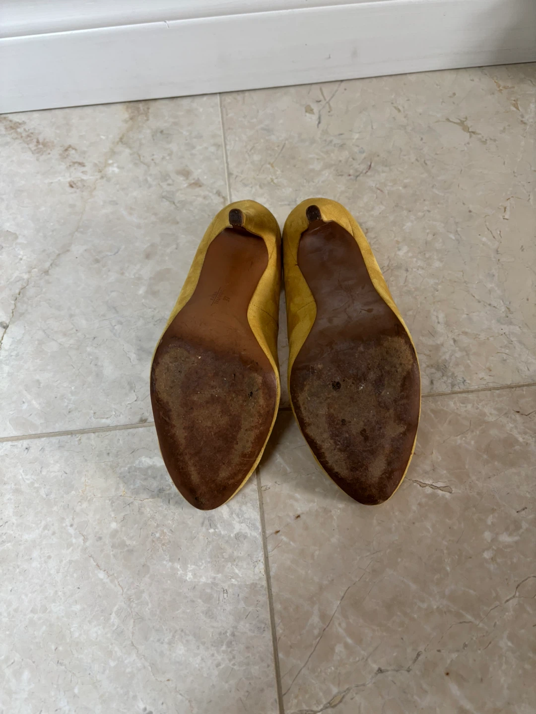 Zara Yellow Stiletto Heels - photo 5