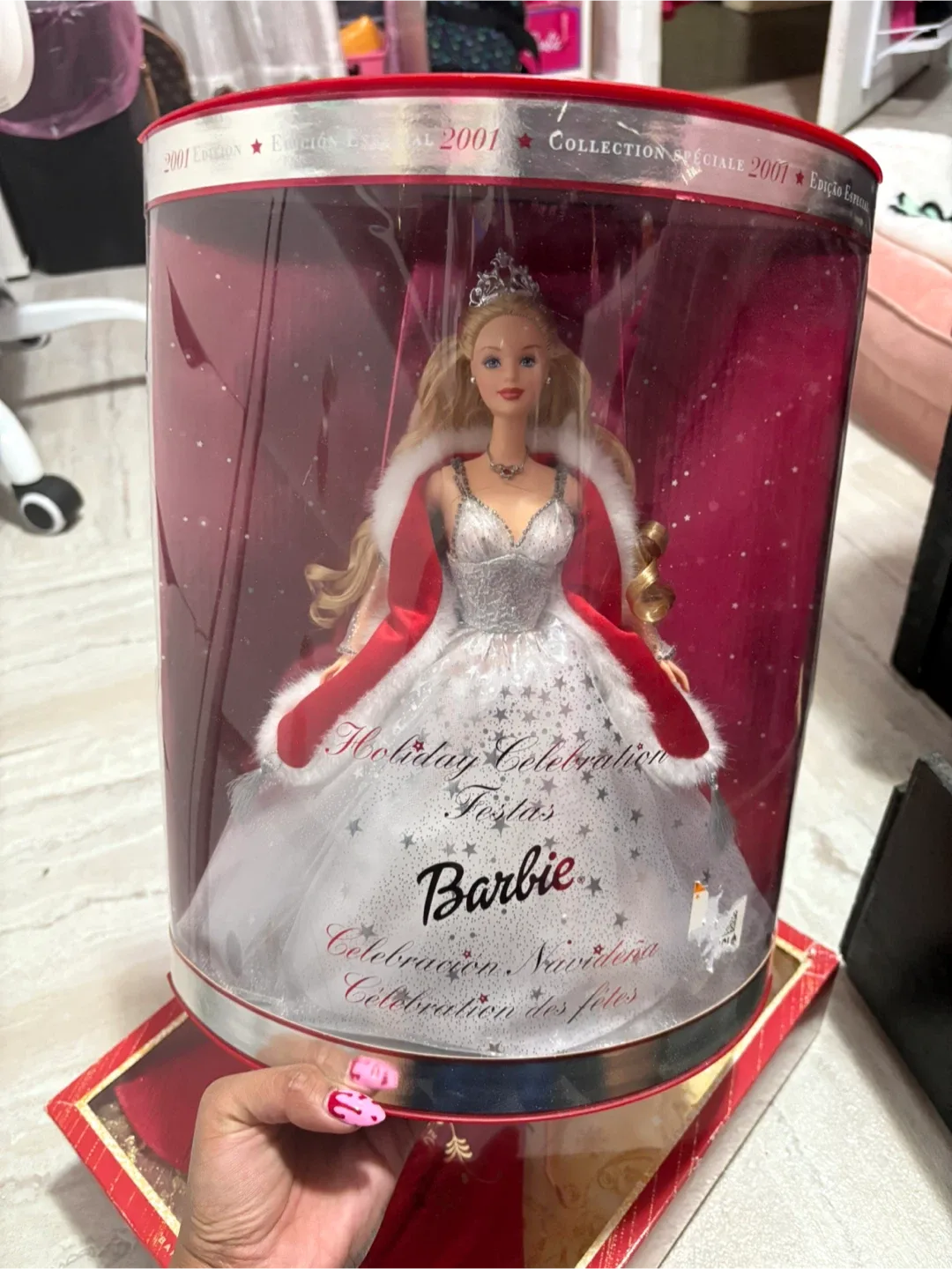 2001 Holiday Celebration Barbie Doll thumbnail