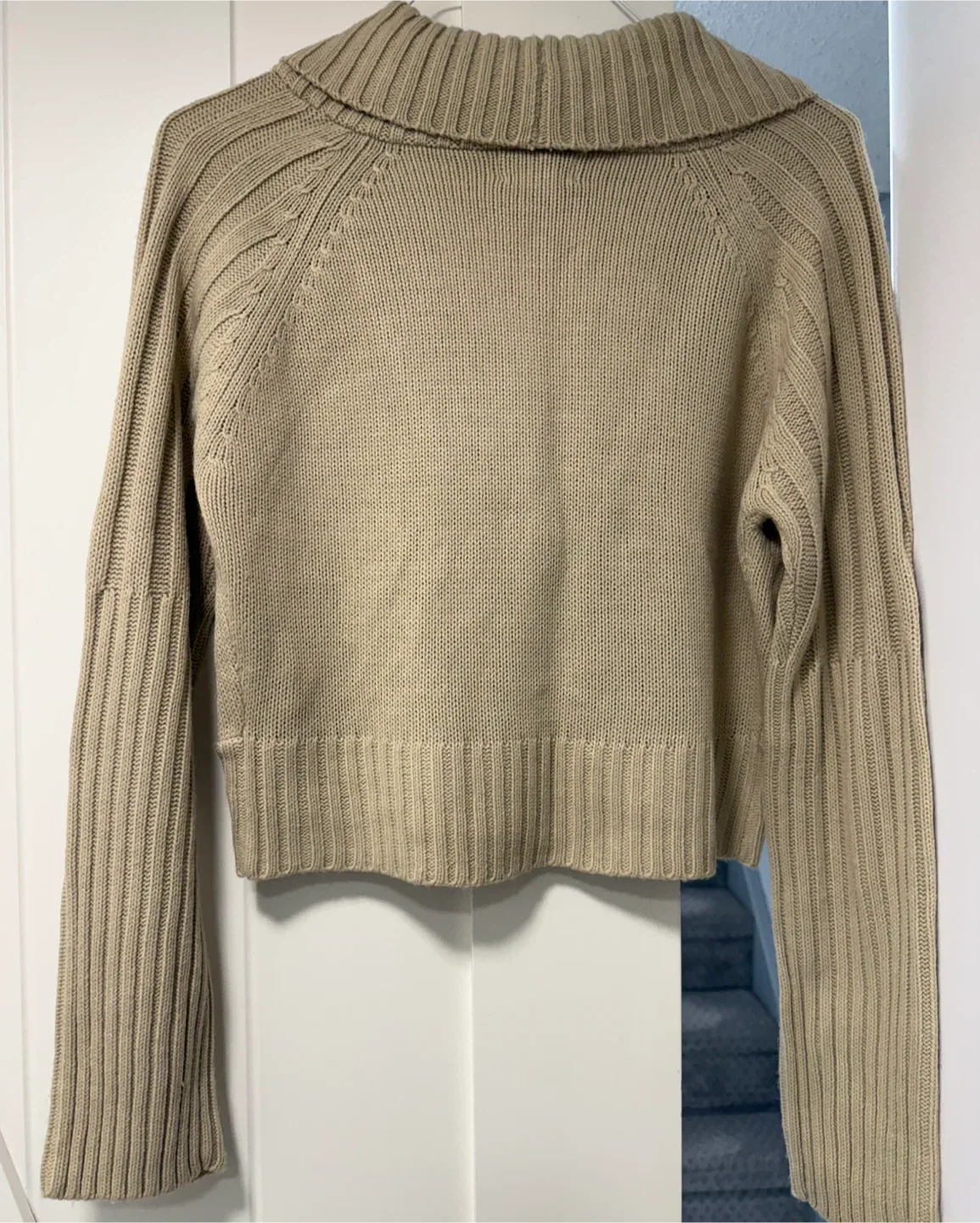 Off Limits Beige Knit Cropped Cardigan - XL image indicator(3)